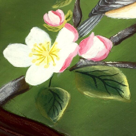 Vintage 1990s Marilou Original Artwork 6" Plaque Signed by Canadian Artist Bird - Picture 4 of 6